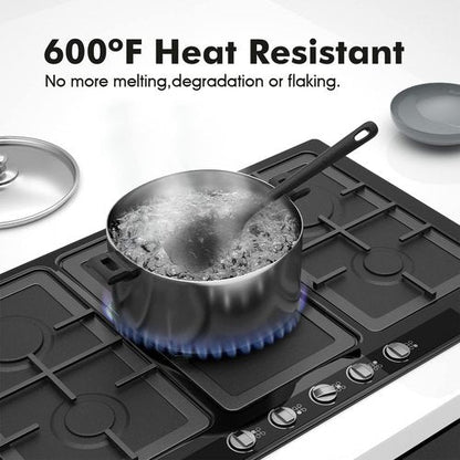 ChefAide Silicone Spatula Set - 4 Pieces, Heat Resistant Up to 600°F, Ergonomic Grip for Cooking & Baking