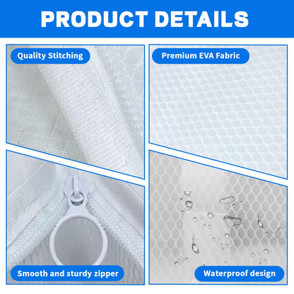 2Pcs Standing Toiletry Bag, Upright Waterproof Travel Toiletry Bag, Translucent Portable Foldable Makeup Cosmetic Bag, Leakproof Travel Organizer Pouch for Bathroom, Gym, Business Trip,Family Travel