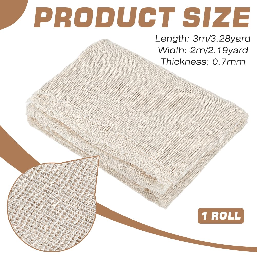 BENECREAT 78x118 Inch Rug Hooking Mesh, Carpet Mesh Backing Fabric for DIY Rug Making, Crocheting, Carpet Repair, Non-Slip Backing Material for Handmade Rugs & Home Decor