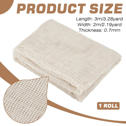 BENECREAT 78x118 Inch Rug Hooking Mesh, Carpet Mesh Backing Fabric for DIY Rug Making, Crocheting, Carpet Repair, Non-Slip Backing Material for Handmade Rugs & Home Decor