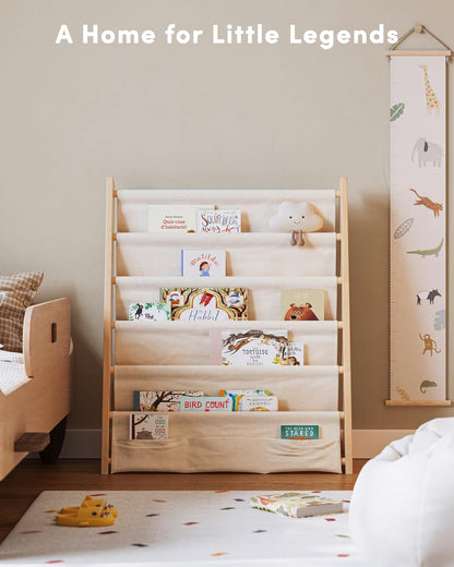 G&W Gruwald Kids Bookshelf, Book Shelf for Kids Rooms, Toddler Bookshelf, Book Rack for Kid (Wood, Medium)