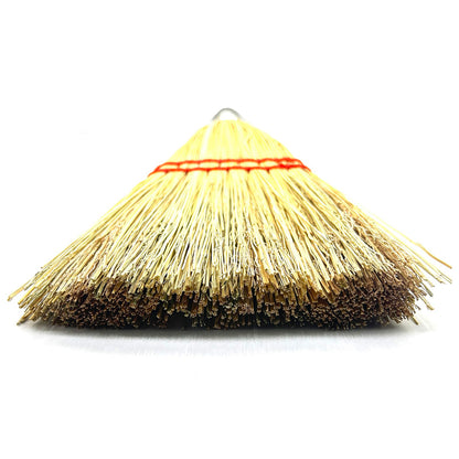 Handmade 12 Inch Mini Corn Broom Whisk Made of Natural Corn Broom Straw with a Solid Metal Hang Design for Indoor & Outdoor Use Car Porch Debris Halloween Dust Dirt Driveways Sidewalks