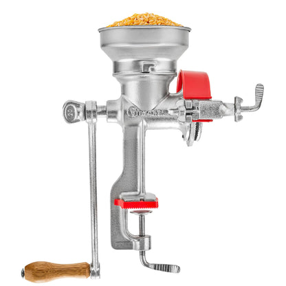 Victoria Manual Cast Iron Grain Mill with High Hopper, Premium Corn-Grinding Mill and Grain Grinder, Made in Colombia