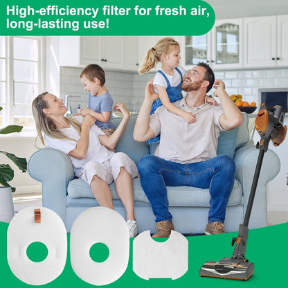 Wolipury 6 Pack Filters Replacement Set for Shark Rocket CS100, CS110, HV290, HV292, HV300, HV300C, HV300W, HV300WC, HV301, HV301C, HV301Q, HV302, HV302Q, HV303, HV305, HV307QB, HV308Q, HV310, UV450