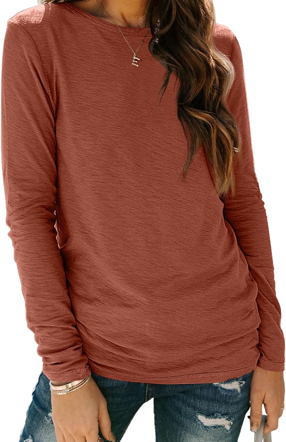 AUTOMET Long Sleeve Shirts for Women Business Casual Tops Fall Fashion Clothes Workout Plus Size Teacher Winter Outfits 2025