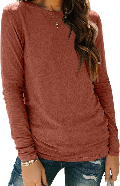 AUTOMET Long Sleeve Shirts for Women Business Casual Tops Fall Fashion Clothes Workout Plus Size Teacher Winter Outfits 2025