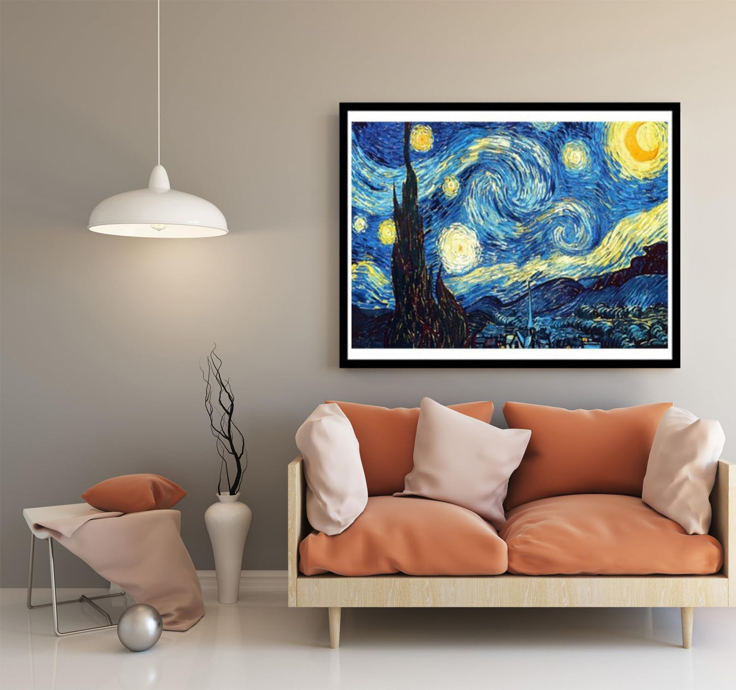 OWAY Full Drill 5D Diamond Painting 20X16 inch, Paint by Number Kits Starry Night Diamond Painting Kits for Home Wall Decor