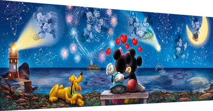 JYLMOOD Cartoon Diamond Painting Kits for Adults 5D Diamond Art Kits for Beginner,DIY Full Drill Diamond Rhinestone with Tools Accessories for Home Wall Decor Christmas 12x35inch