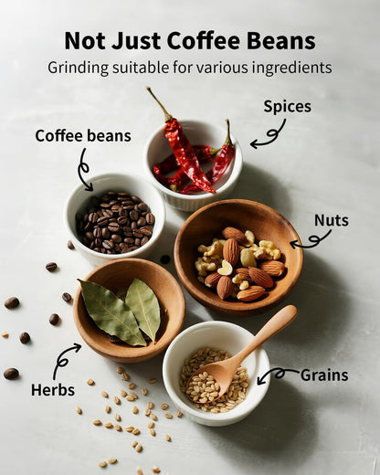 SHARDOR Electric Coffee Grinder, 70g Large Capacity Spice Grinder with Visual Timing Knob for Precise Grind, Quiet Coffee Bean Grinder for Espresso, French Press, Herbs and Grains, Black