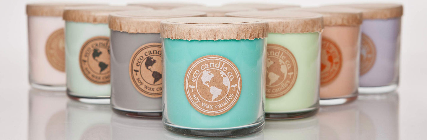 ECO CANDLE CO. Recycled Candle, Sanctuary, 6 oz. - 100% Soy Wax, No Lead, Kraft Paper Label & Lid, Hand Poured, Phthalate Free, Made from Midwest Grown Soybeans, All Natural Wicks