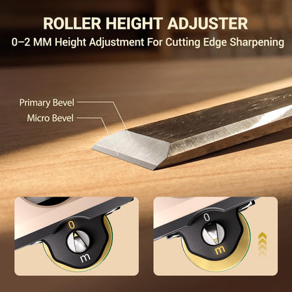 HONGDUI Chisel Sharpening Jig Kit, Honing Guide Woodworking Sharpening System,Chisel Sharpening Guide for Planer, Chisel, Irregular Blade (HD29 Grinding Guide（1 Set）)