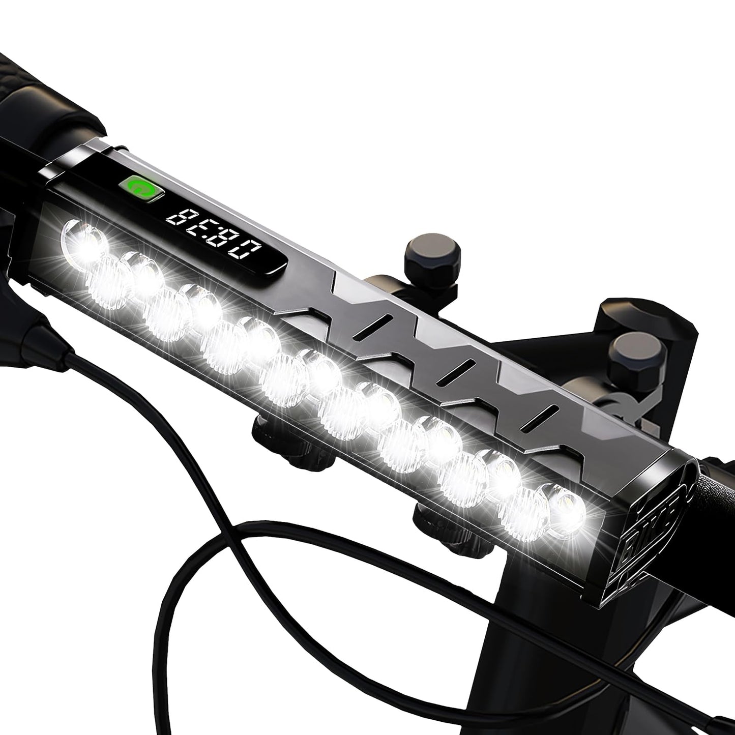 Bike Light for Night Riding, 4800 Lumen Bike Lights with High Beam and Low Beam for Mountain Road, USB Rechargeable Bicycle Headlight, Waterproof Bicycle Headlight with 4 Modes for Commuters Adults