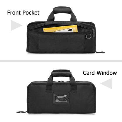 samdew Chef Knife Bag with Lockhole & 17 + 6 Slots, Chef Bag for Knife Storage, Travel Knife Roll for Professional Chefs, Knife Carrying Case Knife Carrier for Kitchen Utensils, Bag Only