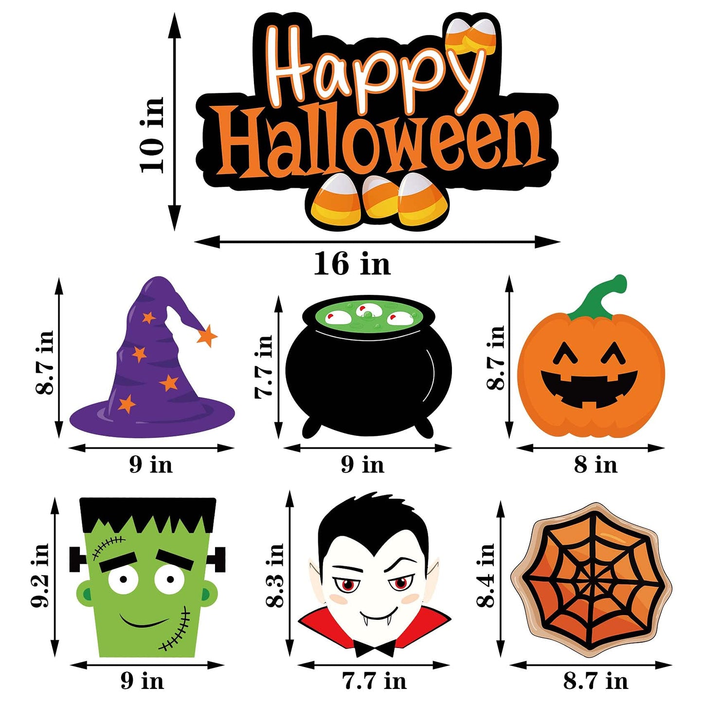 Joyful Start Halloween Hanging Decorations 68PCS Halloween Decorations for Classroom Hanging Ghost Pumpkin Ceiling Decor Indoor
