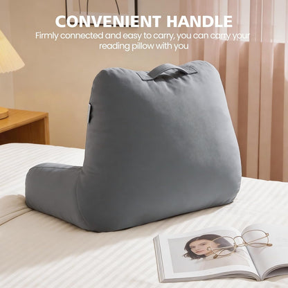 Yagamo Set 2, Reading Pillows for Bed Sitting Up of Adults and Teens Backrest with Arms, Velvet Back Support Pillows