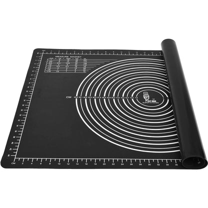 Super Kitchen Non-Slip Silicone Pastry Mat 28 x20 for Non Stick Baking Mats, Countertop Placemats, Dough Rolling, Kneading/Fondant/Pie Crust Pad