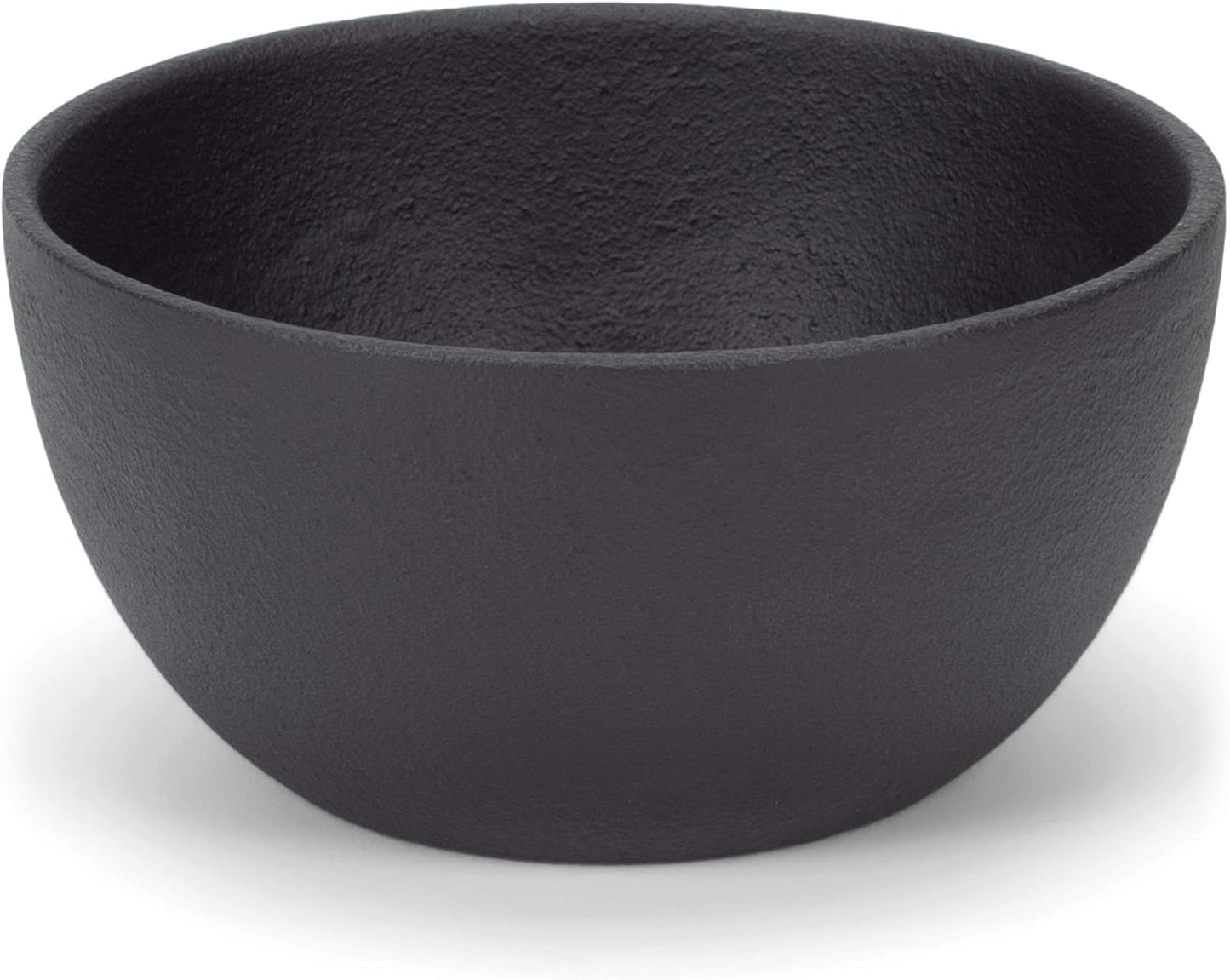 47th & Main Medium Durable Black Cast Iron Bowl, Round, 32 fluid ounces