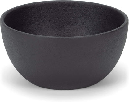 47th & Main Medium Durable Black Cast Iron Bowl, Round, 32 fluid ounces