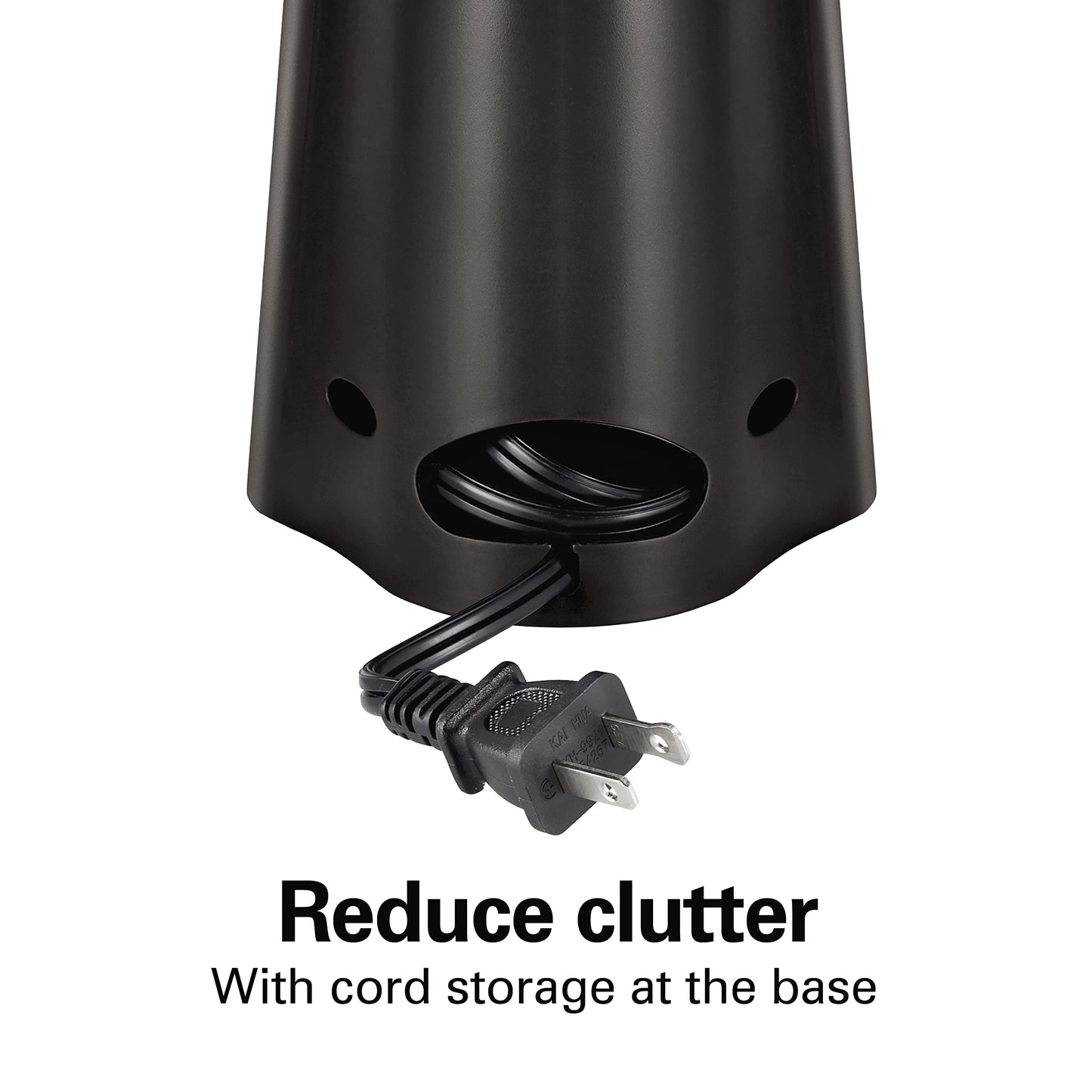 Hamilton Beach Extra-Tall Electric Automatic Can Opener with Easy-Clean Detachable Cutting Lever, Cord Storage, Knife Sharpener, Black (76702)