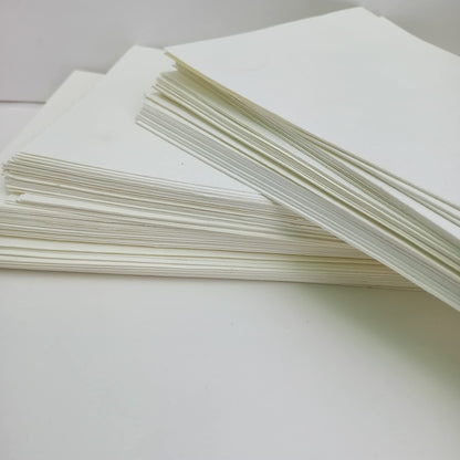 E-Tailor® 4x6 Wedding Invitation, Baby Shower Handmade Cotton Paper, Smooth Watercolor, Calligraphy Rag Paper 300gsm Pack of 50 Blank Card Stock
