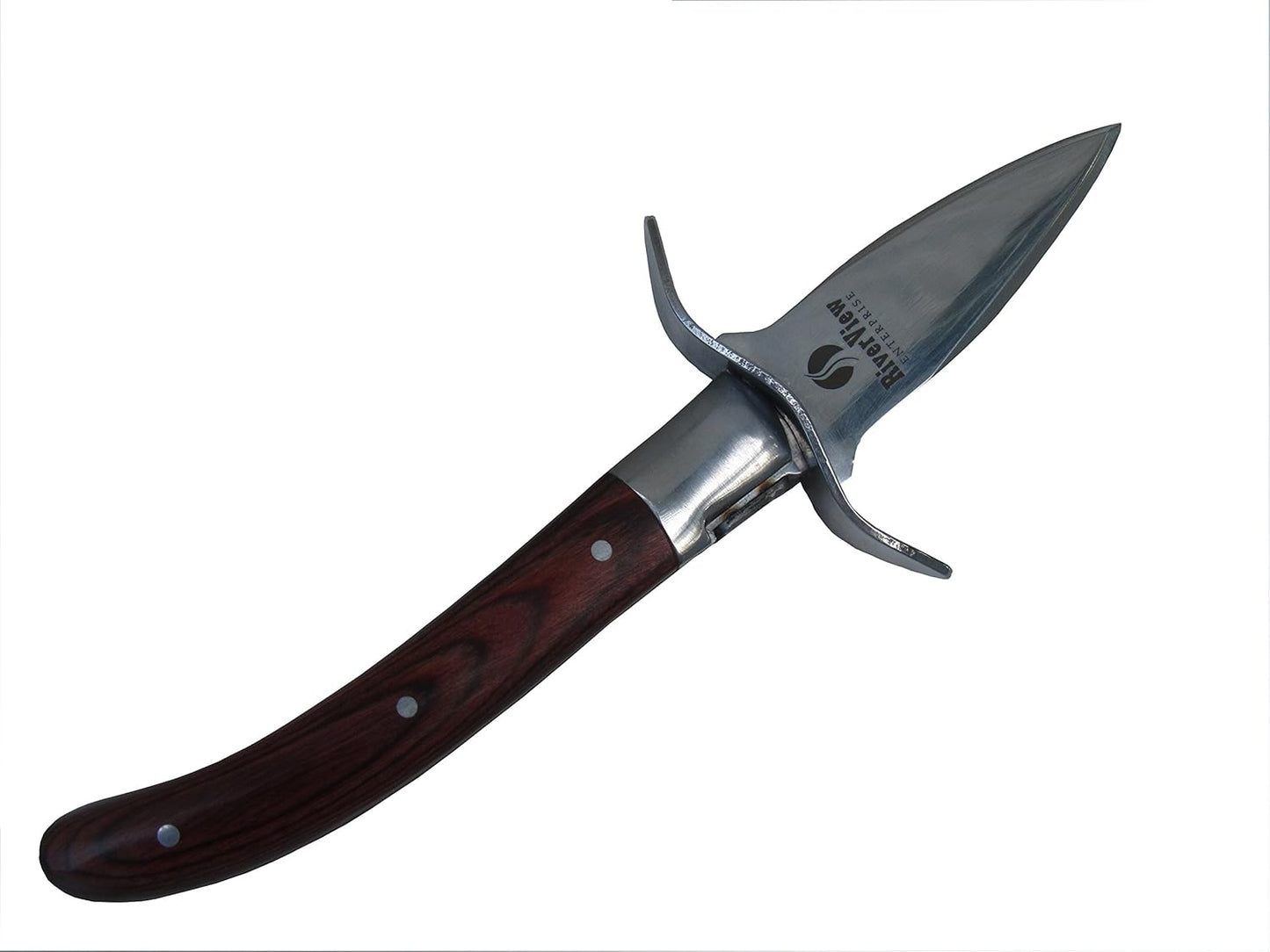 RiverView Enterprise Oyster Shucking Knife, Stainless Steel, Clam/Shellfish Opener, Seafood Knife