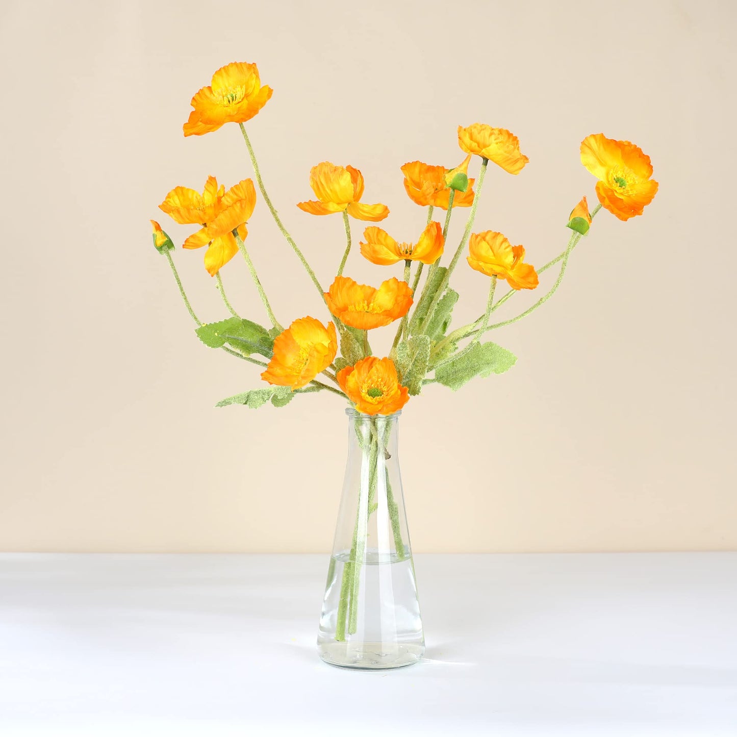 Magic Season Decorative Glass Bottles with Cork Stoppers (350 ml Tapered Bottles / 2 Pcs)