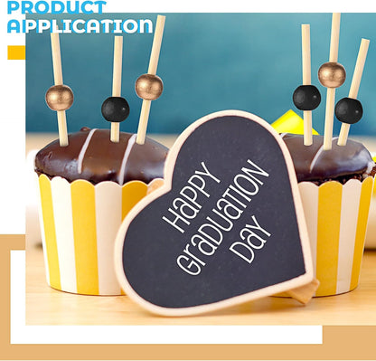 Patelai 120 Pcs Fancy Cocktail Picks, 4.7 Inch Decorative Toothpicks for Appetizers, Drinks, Food, Desserts,