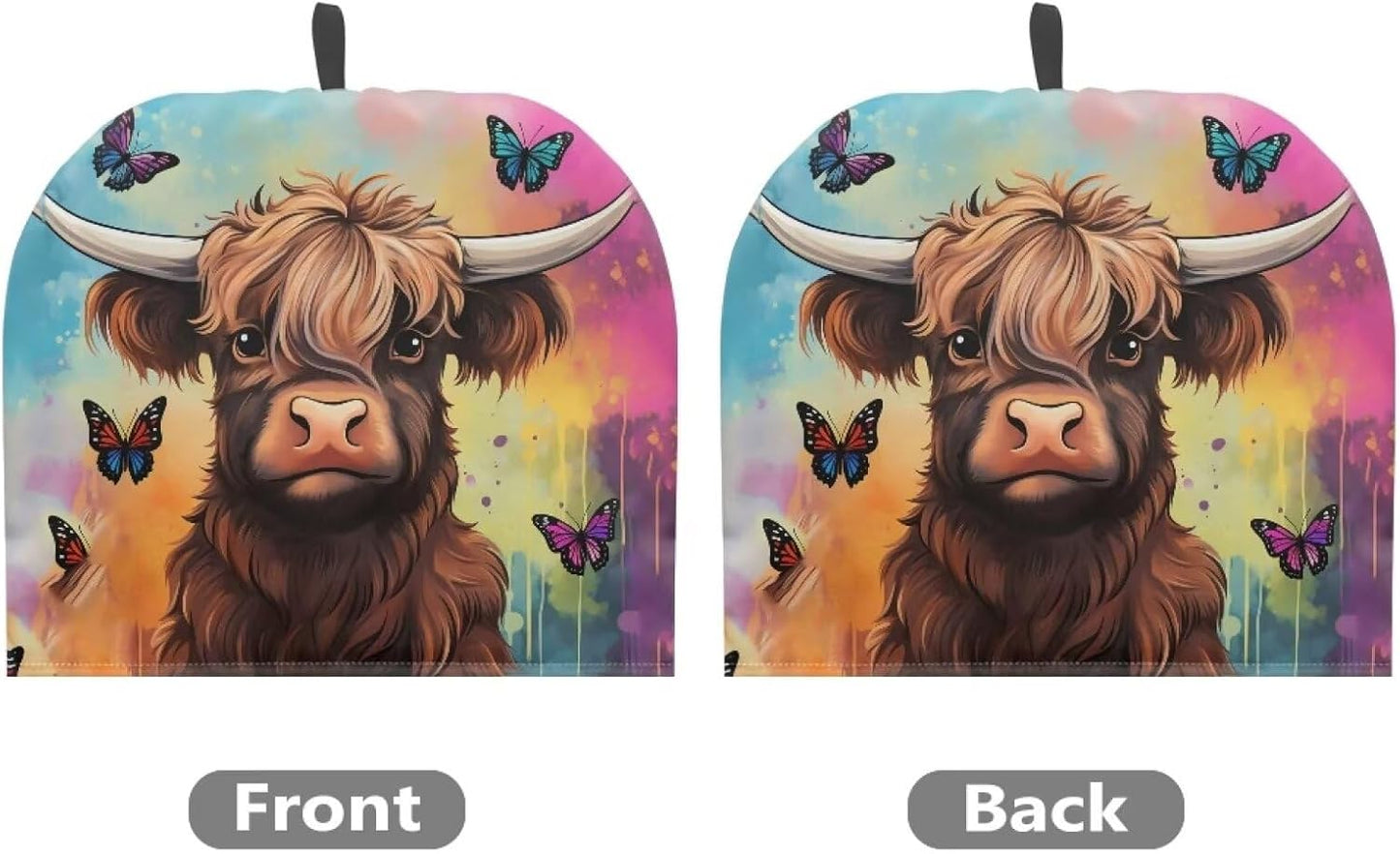 Highland Cattle Tea Cozy, Insulated Teapot Cover, Dust Proof Tea Pot Cosy, Portable Tea Cup Warmer, Kitchen Accessory