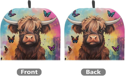 Highland Cattle Tea Cozy, Insulated Teapot Cover, Dust Proof Tea Pot Cosy, Portable Tea Cup Warmer, Kitchen Accessory