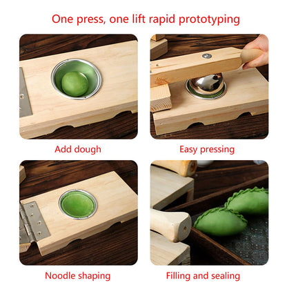 Press Dumplings Skin Maker Presser Pressing Machine Tool Dough Manual Wrapper Kitchen Gadget Practical Accessory Manual Wrapper Making Mold