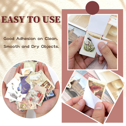 Daoeny 450 Pieces Washi Sticker Set, 9 Set Scrapbooking Diary Planner Album Diary Notebook, Scrapbooking Sticker Journaling Supplies for DIY Arts and Crafts Card Making Laptop Decoration