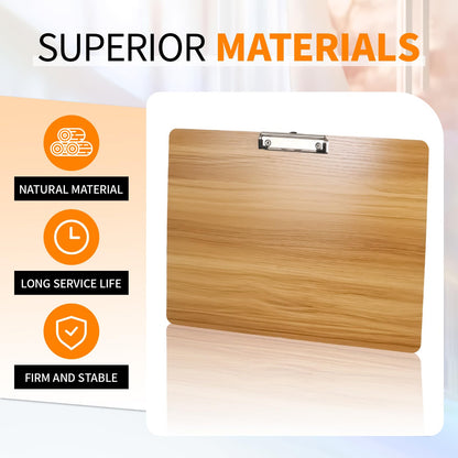 WORPSON Extra Large 11" × 17" Clipboard, Reversible Vertical & Horizontal Art & Drawing Clipboard, Cherry Wood Textured (Cherry, Horizontal, 2 Pack)