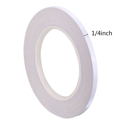 Outus 4 Roll Quilting Tape Double Sided Tape Wash Away Fabric Tapes for Hemming DIY Crafts Strong Adhesion for Clothing Repairs, Fabric Bonding, No Sewing or Ironing Required, Each 1/4 Inch by 22 Yard