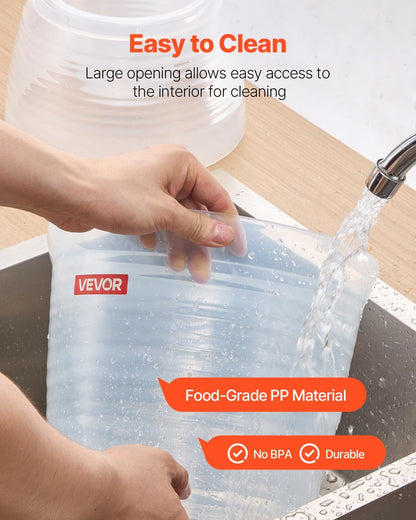 2.64 VEVOR Beverage Dispenser, Gallon Drink Dispenser for Parties, Plastic Juice Dispensers with Spigot Ice Chamber
