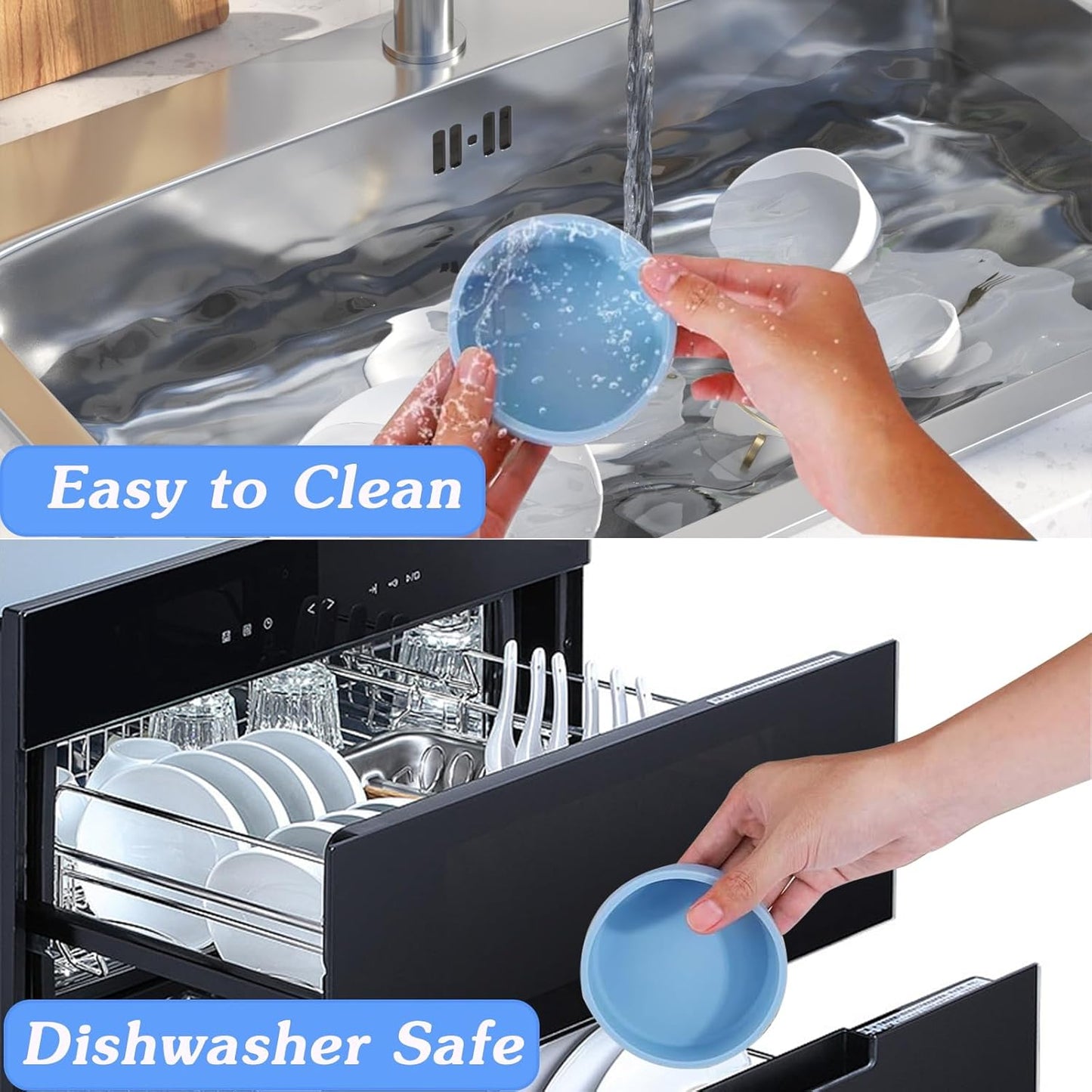 Silicone Air Fryer Egg Pan, Reusable Egg Bite Maker, BPA Free Microwave Egg Cooker, Multi Color, 3Pcs