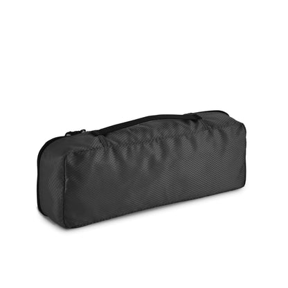 Amazon Basics Lightweight Packing Cubes Travel Organizer Set with Double Zipper, Mesh Top, Small, Medium, Large, Slim, Black, 4 Piece