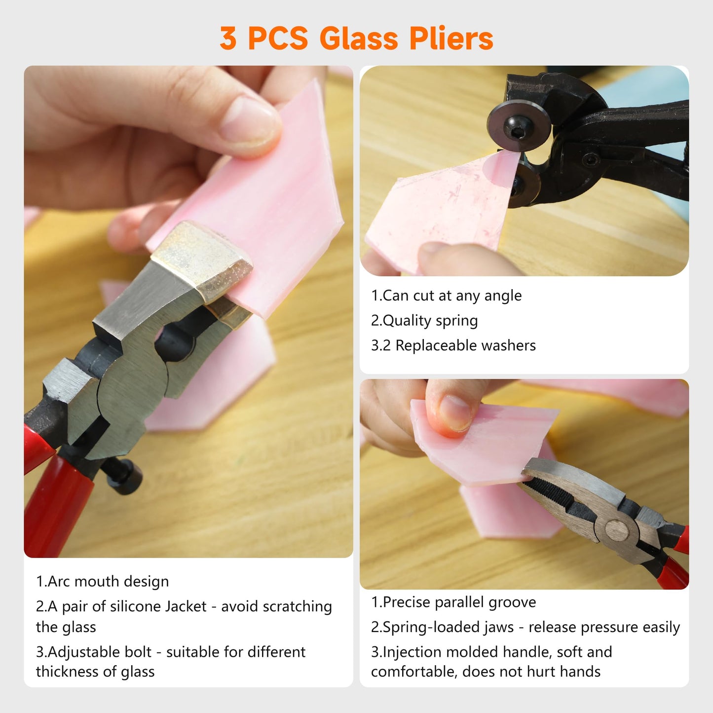 PP OPOUNT Stained Glass Kit for Beginners & Adults, Complete Stained Glass Making Kit with 100W Adjustable Soldering Iron, Glass Cutting Tools, Diamond Cutter Set & Instructions for DIY Glass Crafts