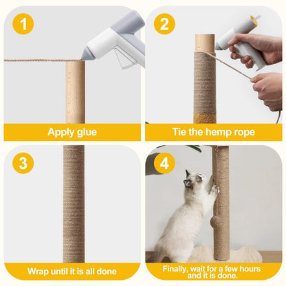 Jute Twine String - 328ft Eco-Friendly 5mm Natural Cord for Crafts, Packaging & Cat Scratchers | Heavy-Duty Rope for Garden Tying, Gift Wrapping & DIY Decor