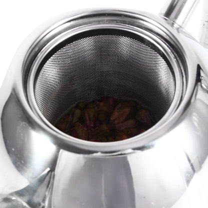 Stainless Steel Teapot with Filter, Large Capacity (1500ML), Metal Coffee Pot Water Container Kettle