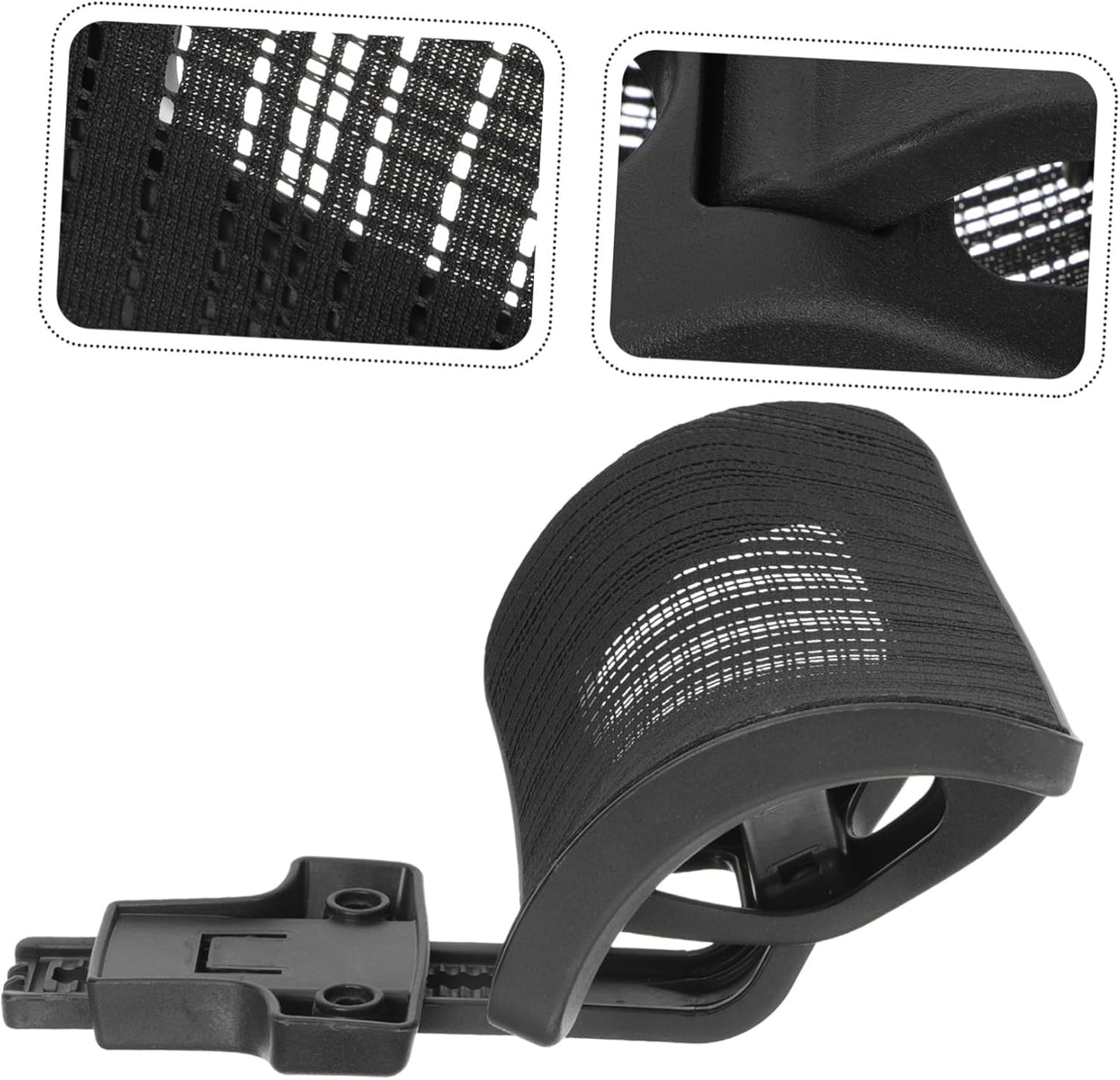 Holibanna Office Chair Headrest Attachment, Universal Adjustable Height Angle Head Support for Executive Desk Chair