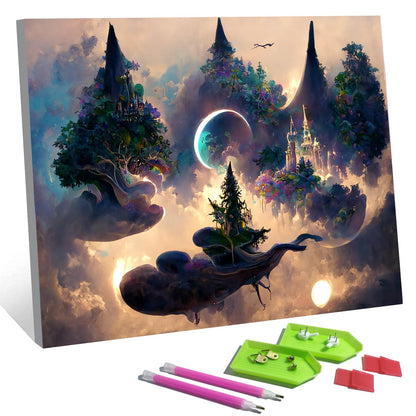 Meow Love 5D Diamond Painting Kit for Adults with Pre-Framed Canvas - DIY Wall Art Home Decor,Easy to Hang,Stress Relief Craft Gift for Women,15.8 x 11.8 Inch. (Tree World)