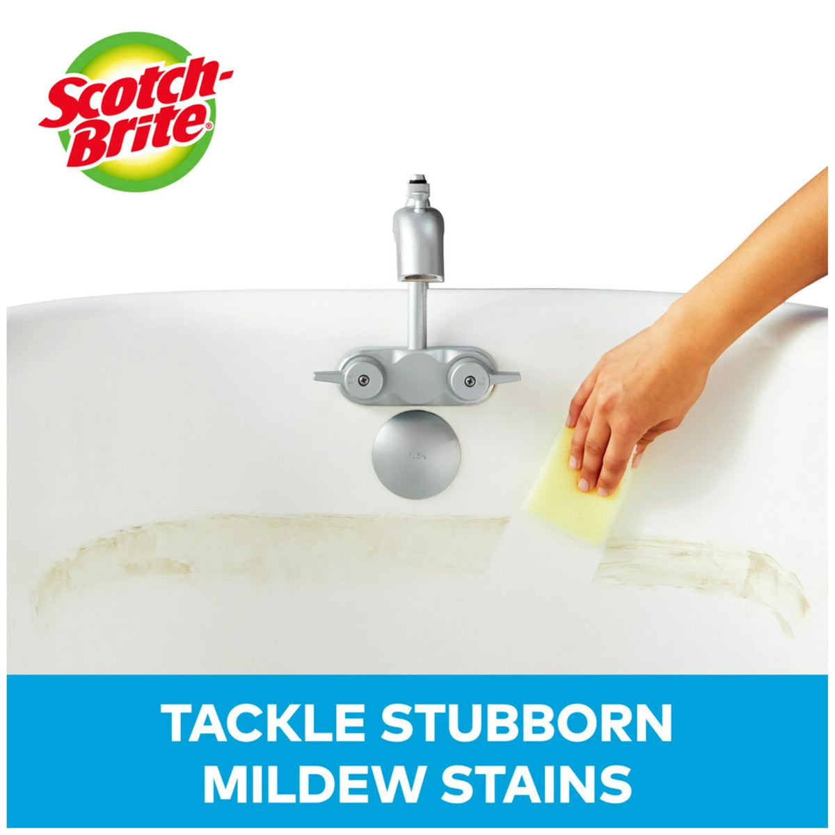 Scotch-Brite Dobie Pads, Dobie Sponge for All Purpose Cleaning of Kitchen, Bathroom, and Household, Non Scratch Dobie Cleaning Pads Safe for Non-Stick Cookware, 12 Dobie Pads
