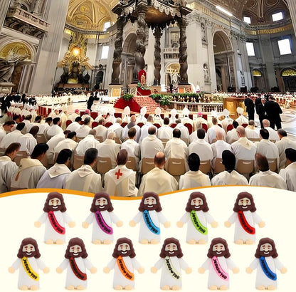 40 Pcs Mini Jesus Figurines in Bulk, Little Jesus Loves You Figures to Hide Tiny Action Figure for Crafts Pocket Seek
