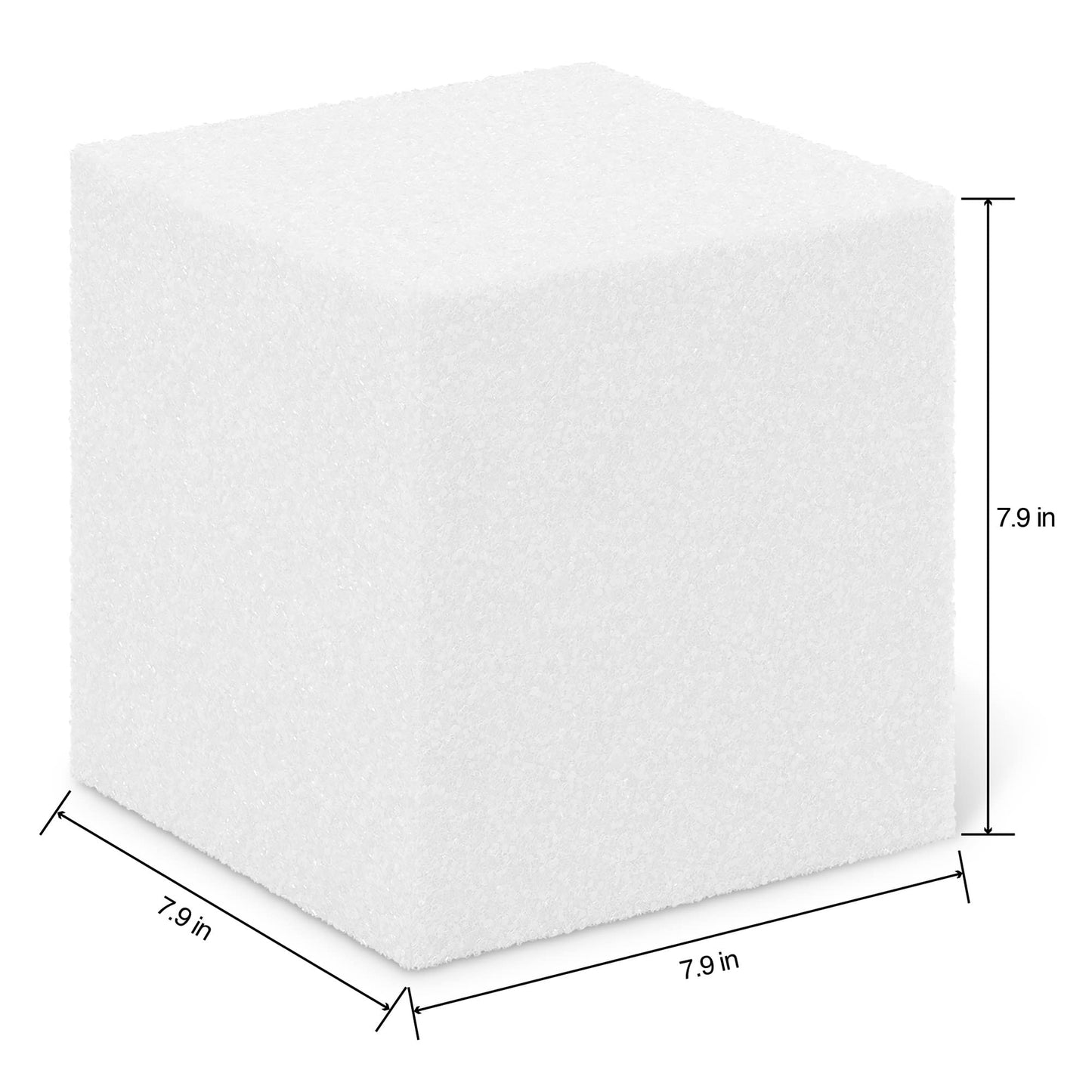 FloraCraft CraftFōM Cube 7.9 Inch x 7.9 Inch x 7.9 Inch White