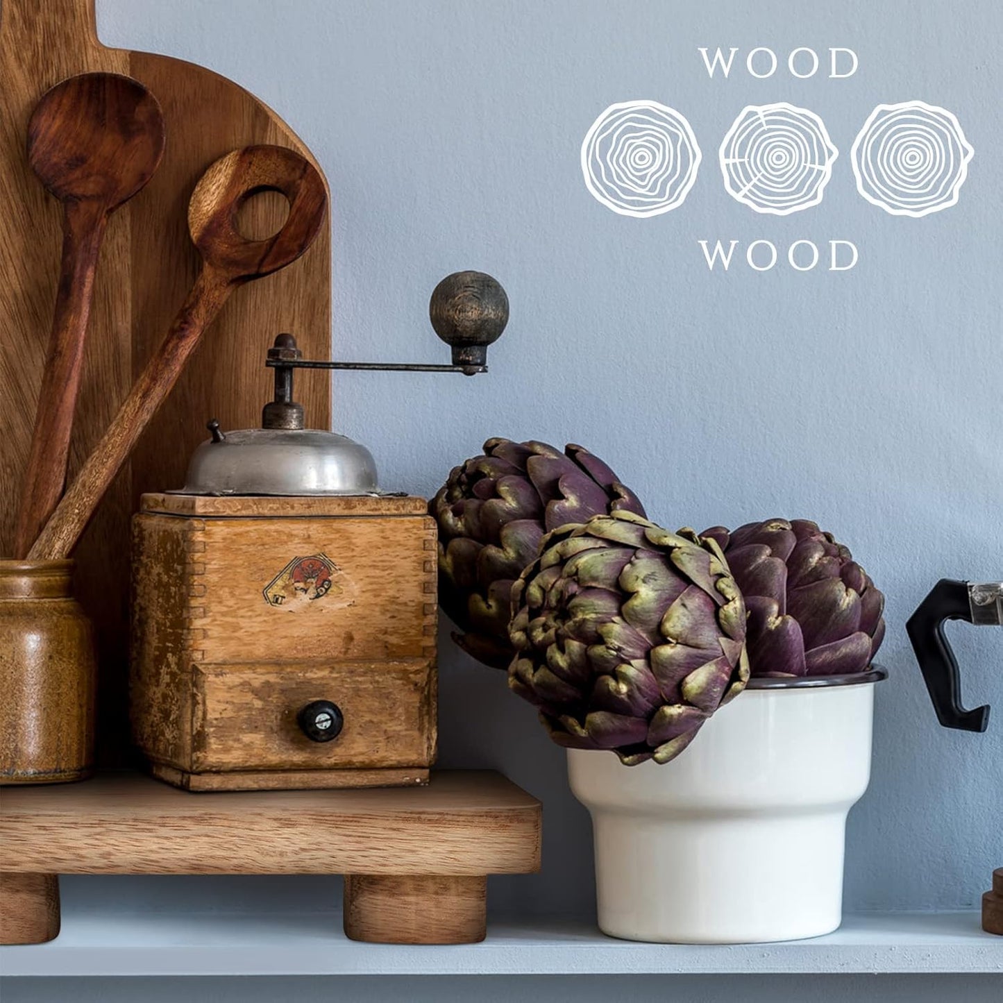 Counter Honeydak Wood Pedestal Riser Tray Soap Dispenser Stand for Kitchen Sink Wooden Holder for Bottles Plant Makeup