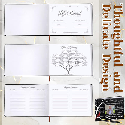 Yingzhao Memorial Funeral Guest Book with Pen 144 Pages Cardinal Funeral Guest Sign in Book for Memorial Service Celebration of Life Party Supplies in Loving Memory(Vivid Style)
