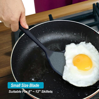 Silicone Spatula Turner Set, High Heat Resistant Nonstick Rubber Flippers for Baking & Cooking