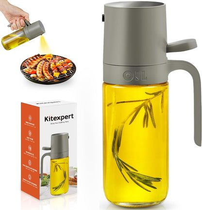 250ml/8.3oz KITEXPERT Olive Oil Sprayer for Cooking - Versatile Olive Oil Spray Bottle for Cooking - Oil Spritzer
