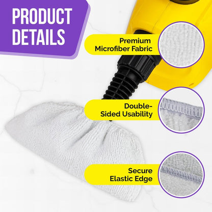Microfiber Cloths for Handheld Steam Cleaner, Compatible with Bissell Steam Shot, Comforday, PurSteam, Wagner Spraytech, Washable and Reusable, Perfect Steam Cleaner Accessories (10)