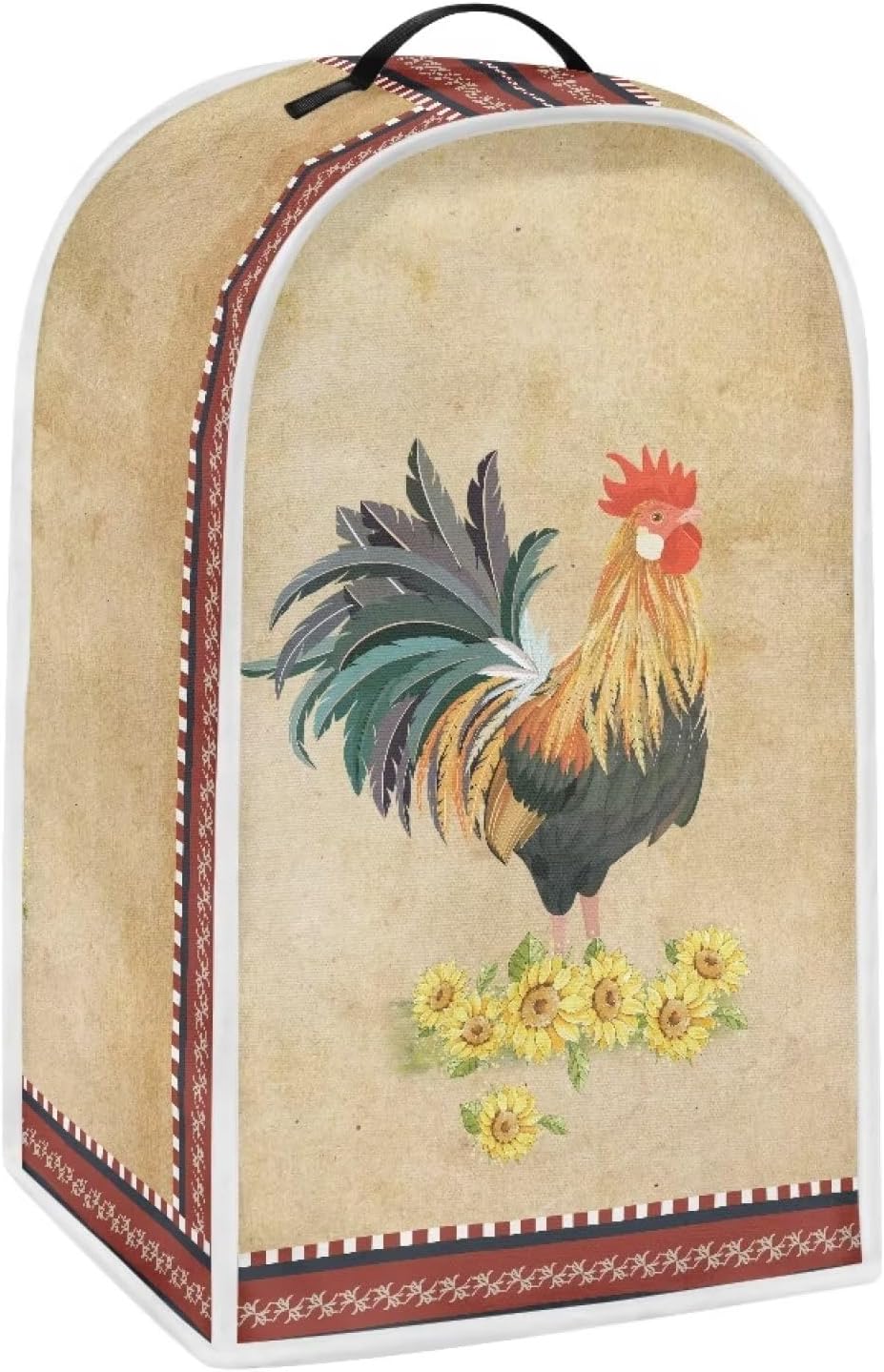 Rooster Blender Dust Cover, Anti Fingerprint Polyester Cover for Stand Mixer or Coffee Maker, Kitchen Protection